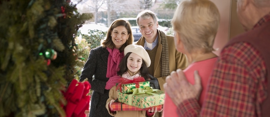 Visiting seniors at Christmas